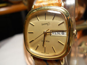 EBERHARD ROYAL MATIC--MASSIVE GOLD 18kt- DAY E DATE- automatic movement