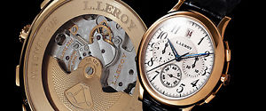Leroy Osmior 18K Yellow Gold Automatic Guilloche Chronograph. Winner of GPHG!
