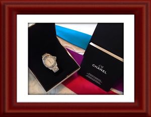 Chanel J12 White Ceramic Men's Automatic 38mm White/Blue Bezel-mag1132-02