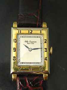 1929 Jules Jurgensen18K 2 tone Y&W Gold Deco Hi Grade 18 Jewels