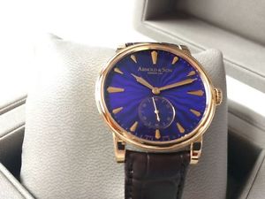Arnold & Son HMS1 Rosegold Royal Blue, Uhr/Armbanduhr/Watch -  UVP € 16.490,–!