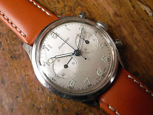 VINTAGE EXCELSIOR PARK cal 4 CHRONOGRAPH SØVÆRNET Navigatør Danish Marine