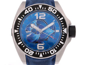Zannetti Piranha Painting Dial Taucher Stahl/Kautschuk Automatik 51mm 4.500,-Neu
