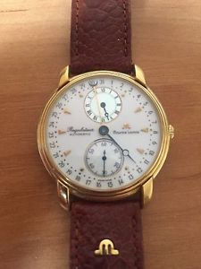 18K Yellow Gold MAURICE LACROIX  Masterpiece Skeleton Regulateur Calendar Watch
