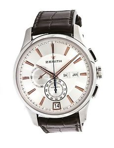 Zenith El Primero Winsor Acero Reloj Con Esfera Plateada 03.2070.4054/02.C711