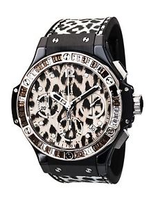 NUEVO Hublot Big Bang Snow Leopard Diamante Dial Reloj 342.CW.7717.NR.1977