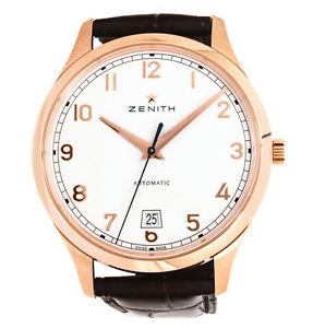Zenith Capitano 18kt Oro Rosa Quadrante Bianco Boutique Edizione 18.2021.670/