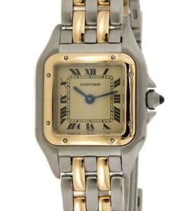 CARTIER PANTHERE IN ACCIAIO, ORO GIALLO 18KT