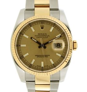 DATEJUST CLASSIC 116233 IN STEEL AND YELLOW GOLD, 36MM