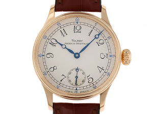 Tourby Argentum A2e Stahl Roségold PVD Handaufzug Lederband 42mm Ref.2020