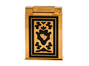 S.T. Dupont Teatro Tischfeuerzeug Chinalack Gelbgold 110x69x23mm Limitiert