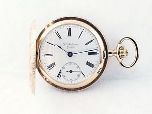 Louis Audemars Savonette Herren Taschenuhr in 585/-Gelbgold !