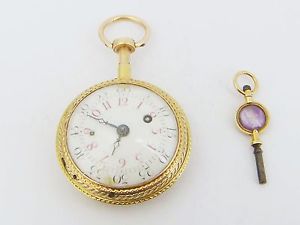 Spindeltaschenuhr Gudin, Repetition a toc in Gold! Um 1770!