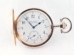 Audemars Fréres Savonette Herren Taschenuhr in 585/- Roségold !