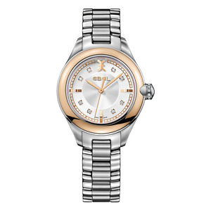 Ebel Onde Women's 18K Rose Gold & Steel Diamond Watch 1216094