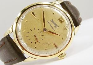 Eberhard&Co Herrenarmbanduhr Handaufzug in 750/- Gelbgold