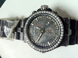 New Authentic Mens Joe Rodeo Phantom jptm45 3.25ct.aprx.50pcs.Diamonds watch.