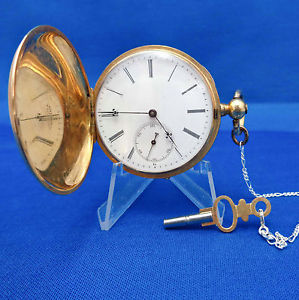 10 Size 18k Gold Henry Beguelin Key Wind / Key Set Pocket Watch