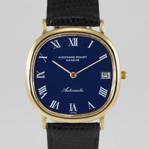 Audermars Piguet Geneve 18ct Gold Automatic 1980's Vintage Super Slim Mens Watch