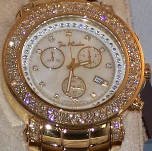 New Authentic Mens JOJO Joe Rodeo Junior  4.75Ct.aprx.real diamond watch. jju48