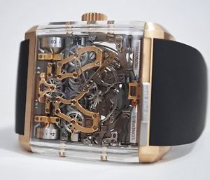 CHRISTOPHE CLARET GUY ELLIA ZEPHYR 18K ROSE GOLD AND CRYSTAL WATCH - ME001