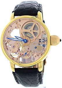 Men's Krieger Gigantium Limited Edition Skeleton 18K Yellow Gold Watch K5005