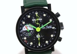 AUTHENTIC ALAIN SIBERSTEIN Chronograph Original Model Men's Wristwatch Automatic