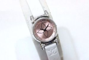 AUTHENTIC LOUIS VUITTON "Tambour Bijoux" Ladies Wristwatch Quartz Q151P