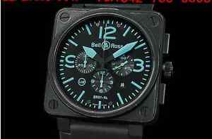 Auth Bell&Ross BR01-94 Chronograph Limited 500 SS(PVD) Auto Men's Watch(S Z9991)