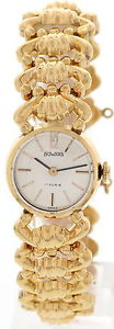 Ladies Vintage 18k Rose Gold Duward Hand Winding Watch