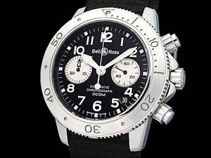 Auth Bell&Ross Vintage Divers Chrono DIVER-BW 500S SS Auto Men's Watch(S A47682)