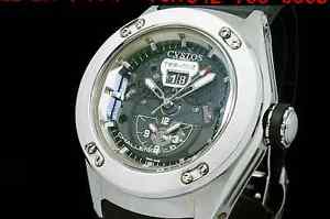 Auth CVSTOS Challenge R Twin Time SS Auto Men's Watch(S A0600)