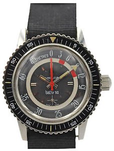 Vintage Men's Favre Leuba Bathy 50 Super Waterproof Watch