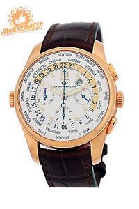 Girard Perregaux "World Timer" Chronograph Strapwatch Ref.: 49805 Rose-Gold