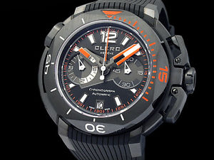 Auth CLERC Center Chronograph CHY-5 500P Limited PVD Auto Men's Watch(S A47252)
