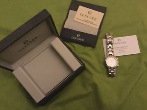Authentic CONCORD La Scala stainless steel diamond watch 14.C5.1891