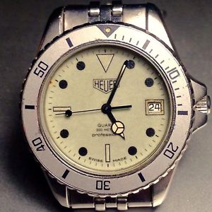 Vintage HEUER 982.113 Night Diver Pewter PVD