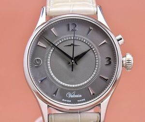 Auth Vulcain Golden Weiss Rondo Silent alarm 100117.088  Wrist Watch Men MINT!!