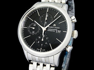 NEW!Maurice Lacroix  Les Classique Black  Chronograph LC6058-SS002-330(S A45161)