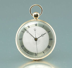 A. Verdiere 1820 unabhängige Sekunde Parachute 18kt Gold Taschenuhr pocket watch
