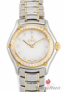 Pre-Owned Ebel 1911 Ref. 1090214 18k Yellow Gold Diamonds Ladies Quartz