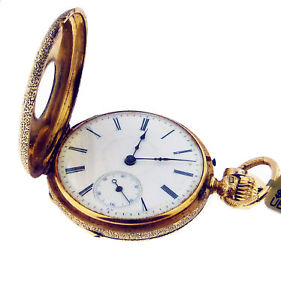 18kt Yellow Gold Mechanical Pocket Watch