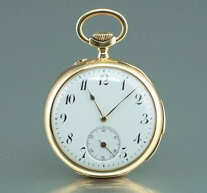 High Quality 18k minute repeater Chavin Drevon Lyon France 1910 Taschenuhr