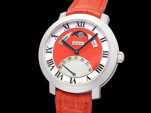 Auth PIERRE KUNZ retro seconds K18GrayGold Lady's Quarts Watch(S A46436)