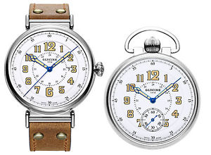 Limited Edition Glycine F104 100th Anniversary GMT Watch & Pocket Watch Set