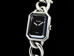 Auth CHANEL Premiere H0452 L Size SS Quartz Lady's Watch(27.7.12)