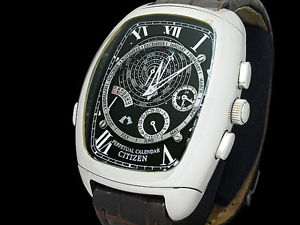 Auth CITIZEN Kanpanora Tonneau 6702-T003478 SS Quartz Men's Watch(S A48069)