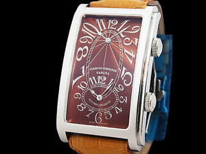 Auth CUERVO Y SOBRINOS Purominente Dual Time A1112/2 Auto Men's Watch(S A47312)