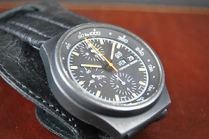 Vintage watch Porsche Design Lemania 5100 Chronograph black PVD HERRENUHR