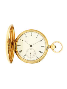 Jules Jurgensen 18k Yellow Gold quarter repeating hunter case pocket watch c....